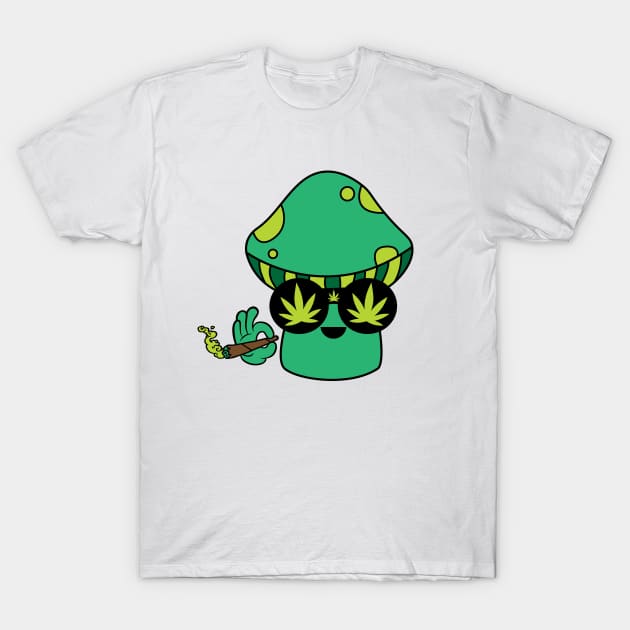 Weed Mushroom T-Shirt by defytees